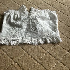 White staples summer top